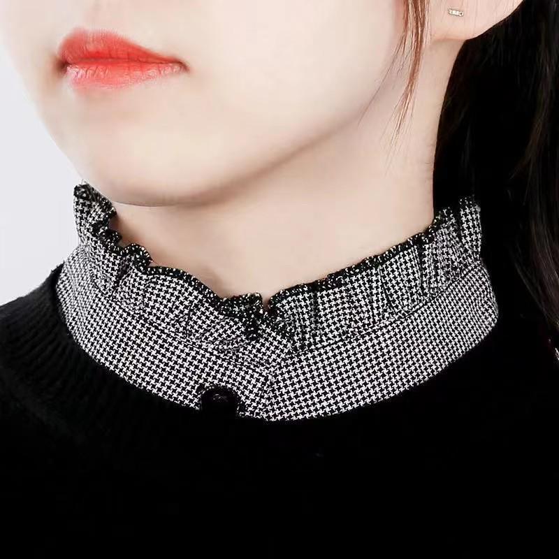 Children's Versatile Denim Dickey Faux Collar for Sweaters and Ladies - Multifunctional Pointed Collar Decoration