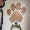 Yousheng Wooden Dog Paw Wall Mounted Hook Rustic Pet Leash Holder Hook Multifunctional Key Organizer for Farmhouse Indoor Hallway Room Decor