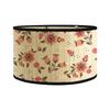 Bohemian Natural Bamboo Floral Printed Handmade Lampshade - Detachable Woven Table Lamp