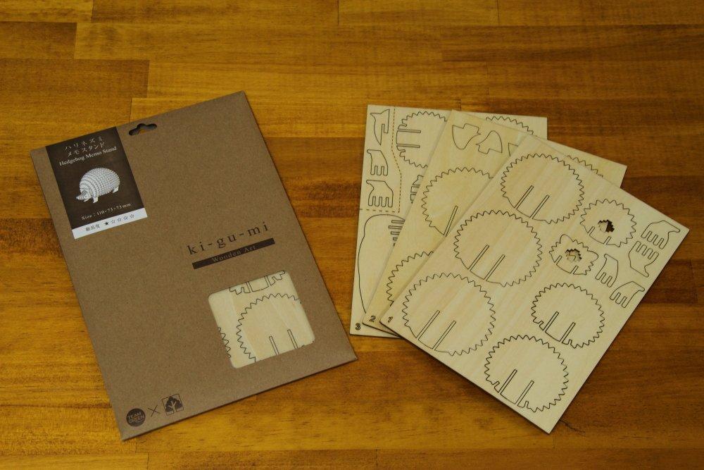 Wooden puzzle kigumi biplane