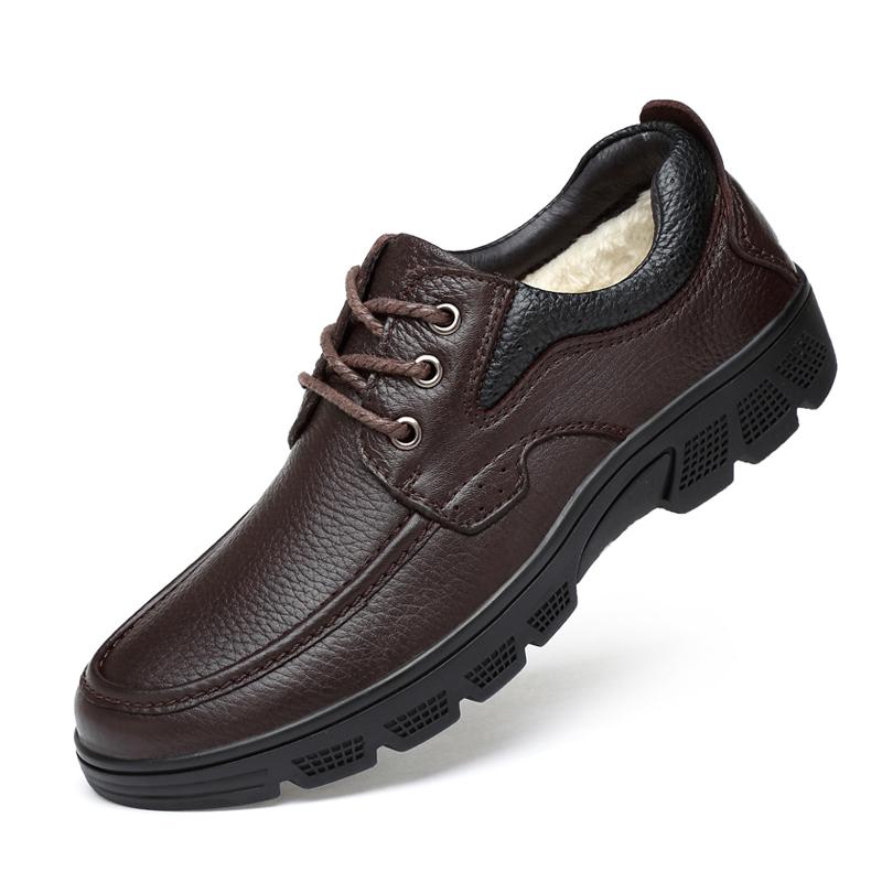 Herbst Winter Echte Herren Lederschuhe Lässig Business Plus Große Größen 49 50 Schwarz Braun
