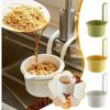 Self-Cleaning Push-Type Sink Strainer Basket - Automatic Food Waste Drain Basket with Removable Bottom, Easy Installation & Removal