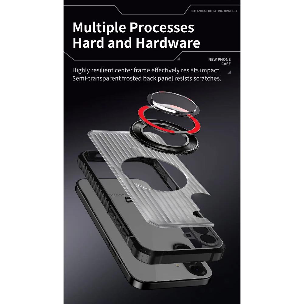 360° Rotate Ring Stand Military Grade Magnetic Case For Samsung Galaxy A56 A36 A26 A16 A06 A55 A35 A54 A25 A15 A05 Armor Cover