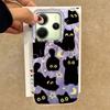 Cute Moon Black Cat Phone Case for Xiaomi Redmi Note 14 13 Pro Plus 13C A5 13T 14T Poco C71 C65 Shell Girls Back Silicone Cover