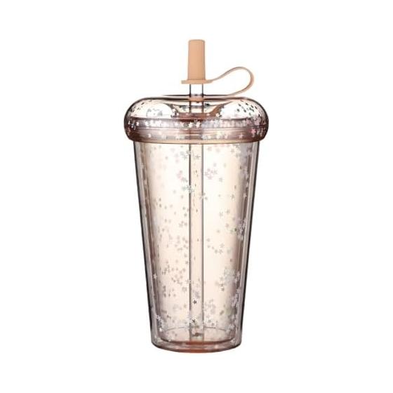 [Made of food contact resin] MYEEDA Water Bottle Tumbler Bottle with Straw 420ml Tumbler Straw Water Bottle Plastic Water Bottle No-Spill Cup with