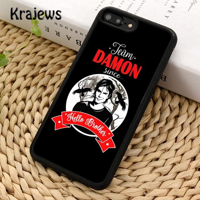 Krajews A Little Bit of Damon Vampire Diaries Phone Case For iPhone 17 Air 16 15 14 Plus 11 12 13 Pro Max Coque Fundas