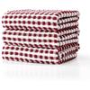 SALAS Cotton Dish Towels Cloths for Kitchen Drying Dishes, Lattice Terry Towels, Highly Absorbent Kitchen Cloths with Hanging Loop, 16‘’ x