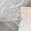 Cute Cartoon Colorful Butterfly Phone Case For iPhone 16 15 14 13 12 11 Pro Max Plus Transparent Silicone Shockproof Cases Cover