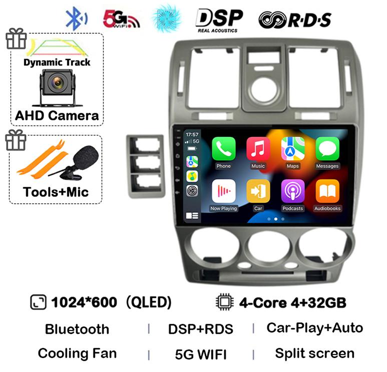 Android 14 Auto Carplay WIFI+4G For HYUNDAI GETZ 2002-2008 2009 2010 2011 Car Radio Multimedia Video Player GPS Stereo Head Unit