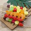 Simulated Fruit String Tomatoes On Sticks Props Fake Food Model Strawberry Orange Home Decoration Children's Kitchen Toys