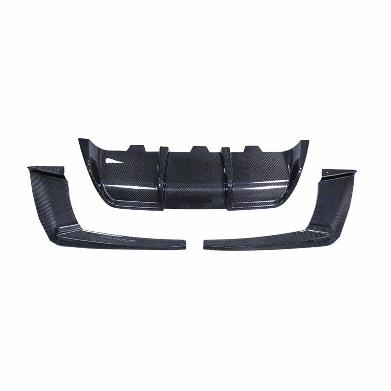 Fits 2012-2016 BMW M6 F12 F13 V Style Carbon Fiber Rear Diffuser Lip.