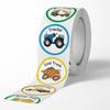 500Pcs/Roll Cartoon Construction Vehicle Transportation Truck Pattern Stickers for Kids Reward Sticker Bulk