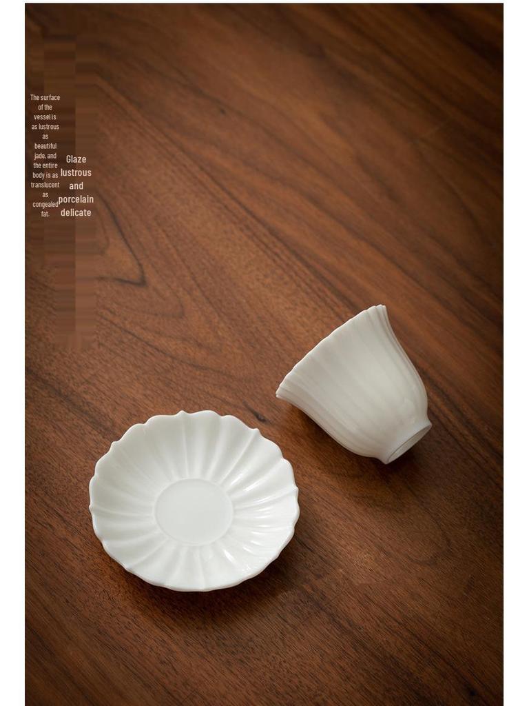 Dehua White Jade Porcelain High-End Personal Teacup