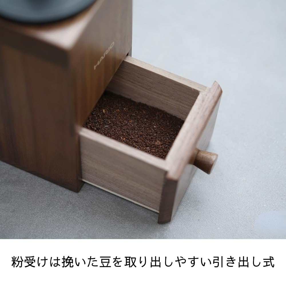 Hario Hand Grinding Coffee Mill Cube Ceramic Mill Hand Drip Wood CMCB-4