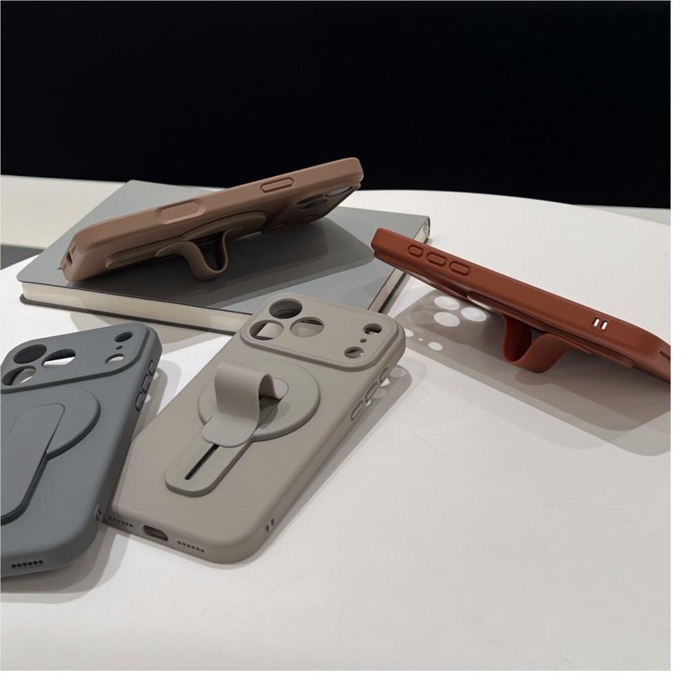 Płynny Silikonowy Uchwyt Miękkie Matowe Etui dla Apple iPhone 17 Air 16 Plus 15 14 13 12 Pro Max 11 2W1 Pokrowiec do Ładowania Magsafe