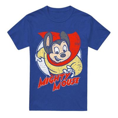 Mighty Mouse Unisex Adult Mighty Circle T-Shirt