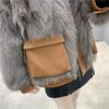 Winter Faux Fur Coat Women Korean Style Short Warm Fashionable Jacket