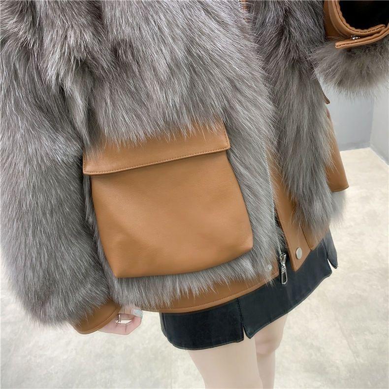 Winter Faux Fur Coat Women Korean Style Short Warm Fashionable Jacket