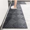 Thin Rubber Door Mats for Indoor Outdoor Anti Slip Entrance Doormat Embossed Waterproof Kitchen Carpet Rugs Hallway Floor Mats