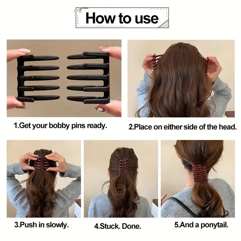 1PCS Elegant Criss-Cross Hairpin Bun Maker Styling Tool Hair Clip Accessories