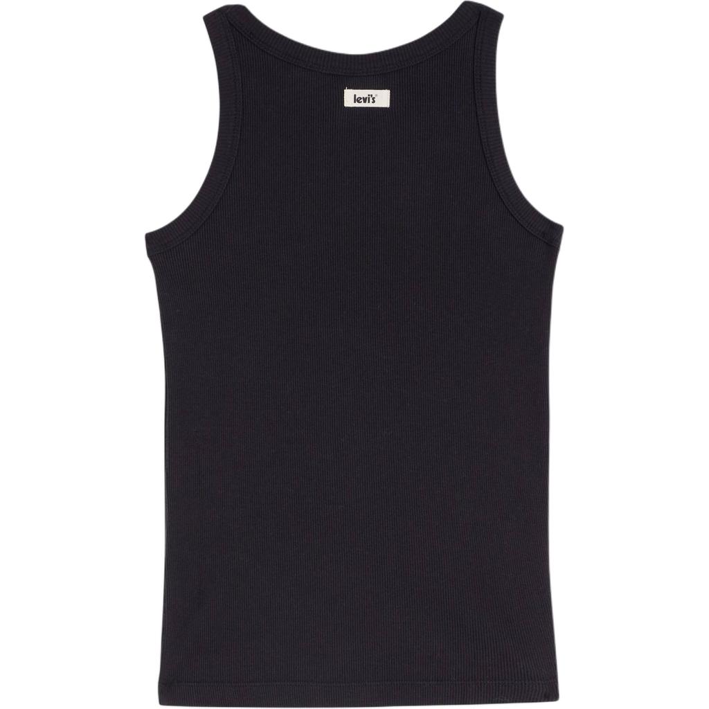 Levis Solid Slim Fit Sleeveless Tank Top Women tops Black A3381-0001