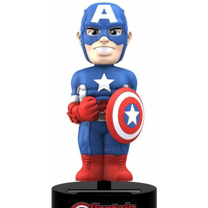 Figurine Captain America Bobble Head 15 cm - NECA - Modèle détaillé et peint à la main