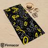 Abstract Yellow Doodle Cartoon Anime Beach Towel Microfiber Quick Dry Super Absorbent Soft Bath Towel for Kids Adults Travel