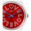 SWATCH Unisex 34mm Red Watch SO28W109 SO28W109