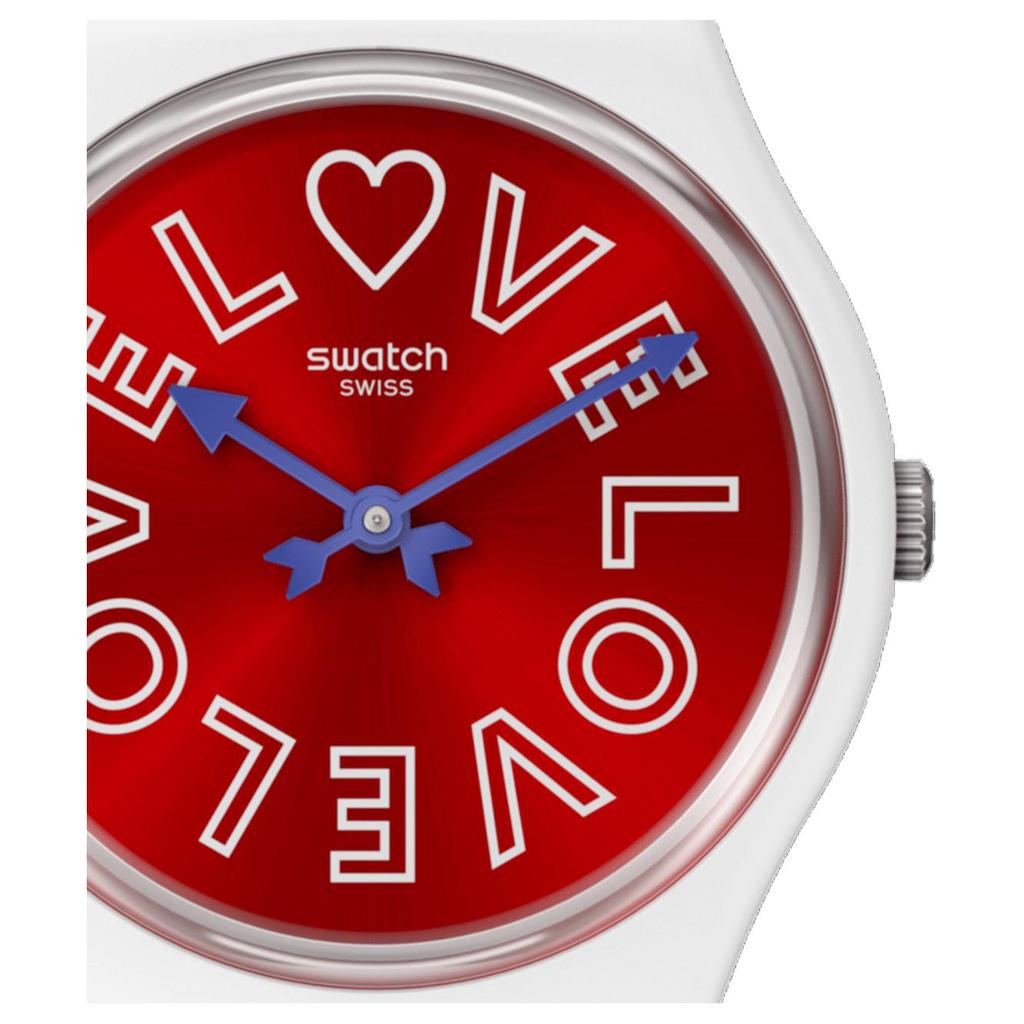 SWATCH Unisex 34mm Red Watch SO28W109 SO28W109