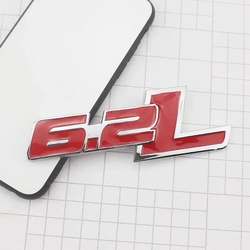 vplrc1 3D Metal 6.2L Logo Car Rear Boot Trunk Emblem Badge Sticker For Ford Raptor F150 Hummer H2 Chevrolet C7 Camaro Dodge Challenger
