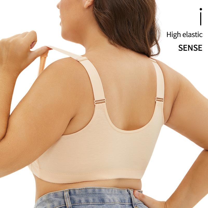 A-G Cup 34-50 Super Large Size Bra Popular In Europe and America, Large Cup Front Buckle Lace Fashion Underwear