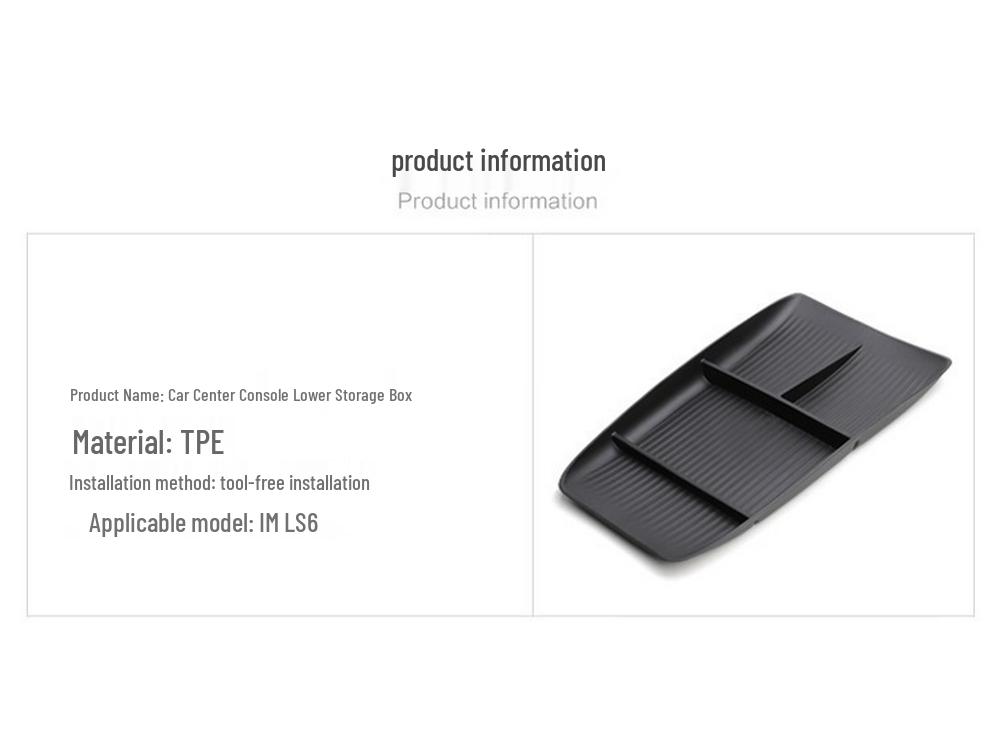 Compatible Center Console Storage Box for 23-25 LS6 Interior Modification