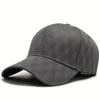 1pc Unisex Sunshade Breathable Fully Sealed Baseball Cap With Curved Brim For Outdoor Sport