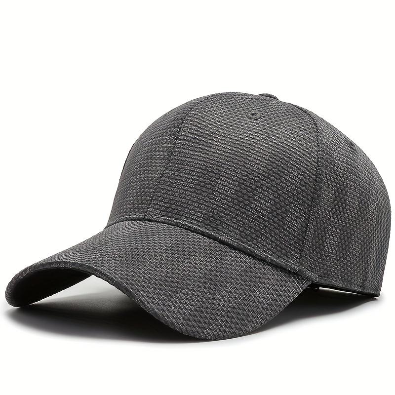 1pc Unisex Sunshade Breathable Fully Sealed Baseball Cap With Curved Brim For Outdoor Sport
