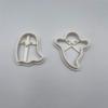 2PCS Ghosts Shapes Halloween Cookie Cutters Set Kitchen Accessories Reusable Cookie Cutters Plastics DIY Cookie Baking Mold