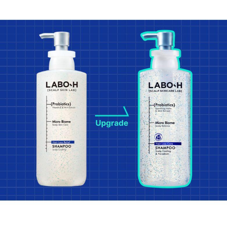 LABO-H Haarausfall-Linderung Kopfhautkühlung & Talgkontroll-Shampoo 400ml