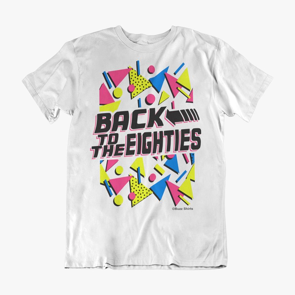 Tilbake til ÅTTITALLET Herre T-skjorte FANCY DRESS 80-talls Fest Helgekostyme