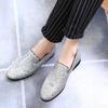 Glitter Branded Shoes Men Designer Luxury Loafers Men Shoes British Style Silver Gold Mens Shoes Casual Big Sizes Zapatos Hombre