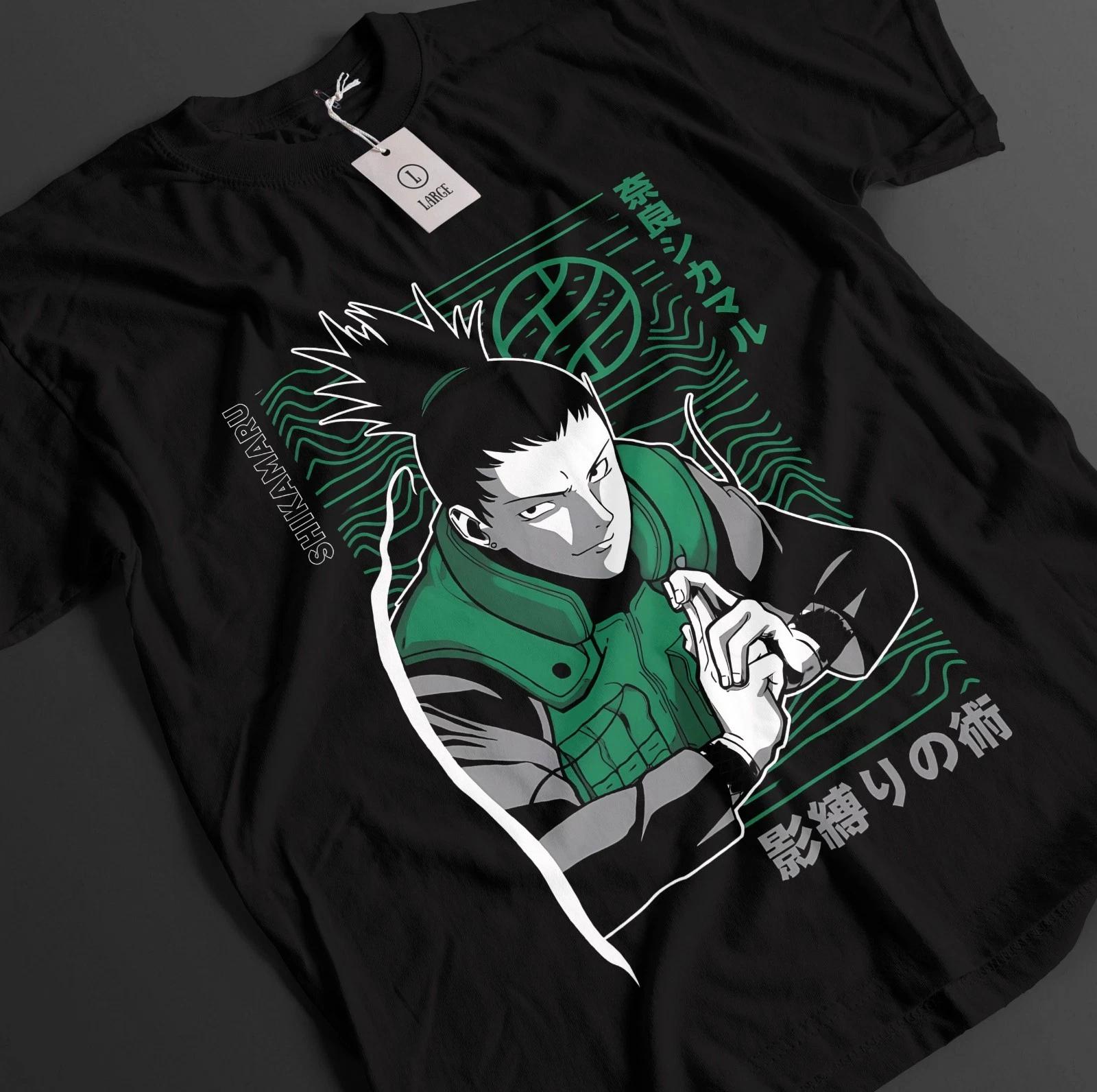 Naruto Shirt Shikamaru T-Shirt Timari Tshirt Asuma Anime Hidan Kakuzu Unisex Tee XXXL