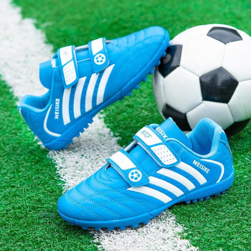 Rasenrasen natürliche Fußballschuhe Kinder rutschfeste Sportschuhe Jungen Fußballschuhe