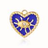 Sun Evil Eye Mirror Polished 316 Stainless Steel DIY Charm Moon Hamsa Hand Zircon Jewelry Star Heart Necklace Pendant