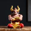 Mythical TV Character Bull Demon King Sculpture Statue Ceramic Art Domineering Home Living Room Bedroom Decoration Ornaments