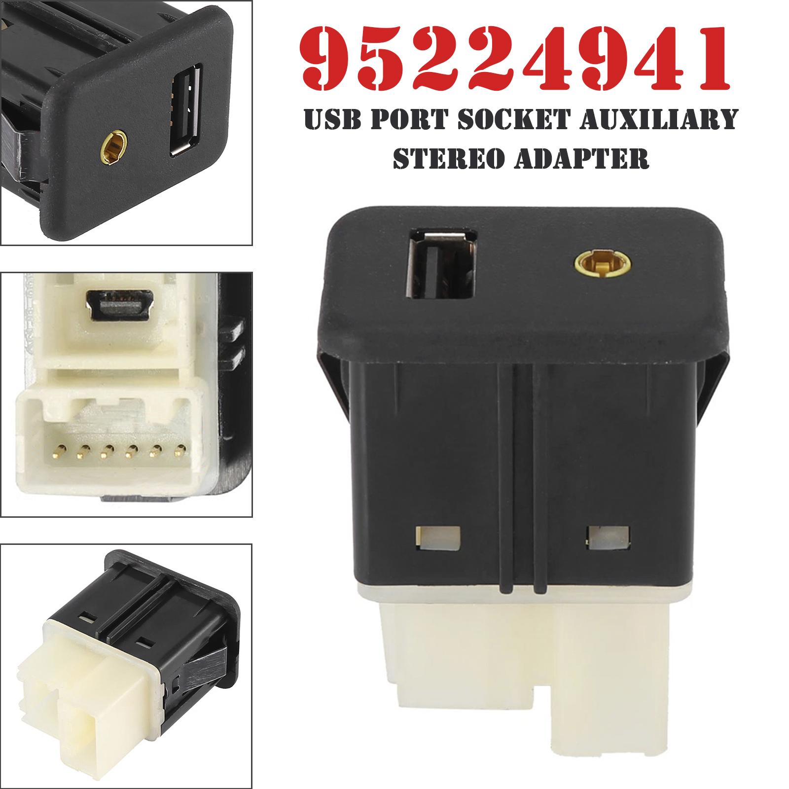 

USB Port Socket Auxiliary Stereo Adapter for Chevrolet Spark 95224941