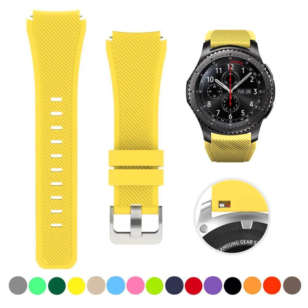 20mm 22mm Strap For Samsung Galaxy Watch4 44mm/40mm 5 Pro Active 2 Gear S3 Silicone Correa Bracelet Huawei Watch Gt2/3/2e Band