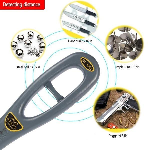 Water Resistant Portable Handheld High Sensitivity Metal Detector Scanner Hunter Finder Safety Inspection Tool