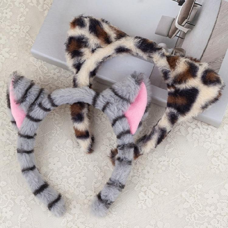 Kids Animal Costume Cats Ears Headband Bowtie Tutu Skirt Tail Set Cats Costumes Accessories for Halloween Party Decors