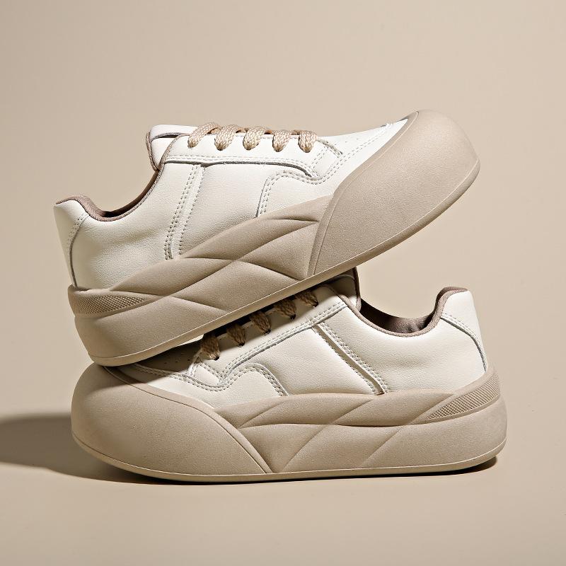 Spring New Student Ins Trendy Shoes Versatile Platform Bread Shoes Spring and Autumn Casual Shoes