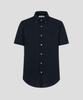 Binpolmen Seersucker Solid Short Sleeve Shirt Navy