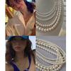 Japanese & Korean-Inspired Crystal Pearl Necklace: Light Luxury Niche Design for Women