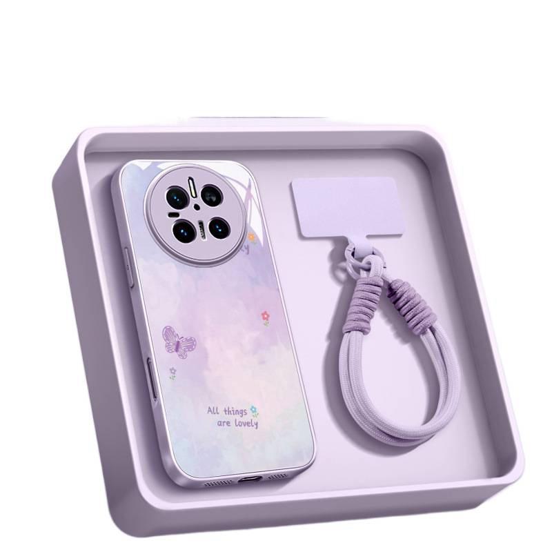 Applicable To Huawei Mate60pro Mobile Phone New Case Mate70 Lanyard Case Mate50 Magnetic Bracket 40pro